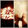 Celebrated my 2 Emmy nominations by fire walking last night !! 