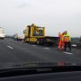 2 rijstroken A1 dicht op IJsselbrug. File in richting Apeldoorn. #rtvoost