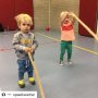 Battle ropes tijdens het @speelkwartier! #vondelgymspeelkwartier #speelkwartier #kidssports