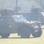 【下志津駐屯地創設62周年記念行事】白煙の中、進撃するLAV 