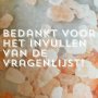 Iedereen bedankt voor het invullen van de vragenlijst! De prijzenwinnaars krijgen zo een mailtje ⭐️#enquete #vragenlijst #bedankt