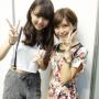 TGCのオフショット２☆
後輩の江野沢愛美ちゃんとパチリ♬
とってもプリチー♡
なななんと、11歳差⁉
夢だと言って（笑）(∩˃o˂∩)