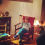 The king on his throne 