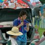 【館林痛車ミーティング】雨が降ったら痛傘を展開 オタの基本ですしｗ #痛車