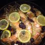 Made dinner tonite. Croatian Style Shrimp with Squid Ink Quinoa. All thanx to my homie @PhatPhillie #Vegeta no MSG.
