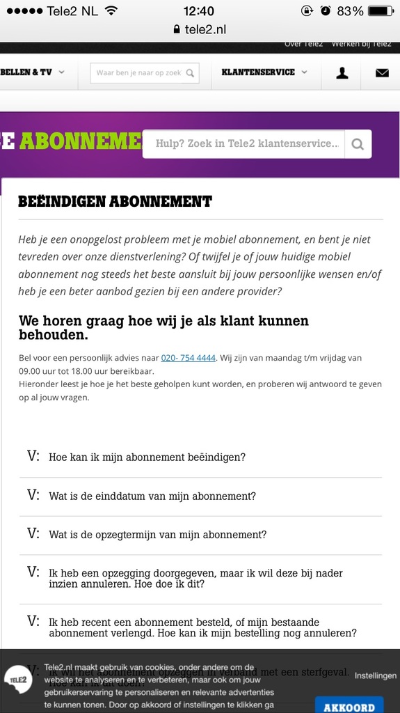 hoe kan ik mijn abonnement opzeggen