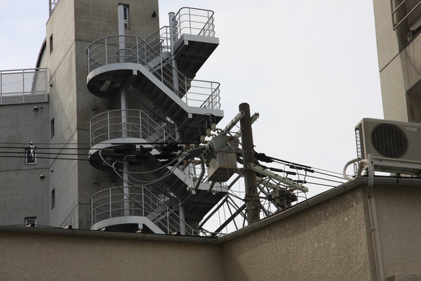 長戸宏子がビルを撮影