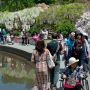 【あしかがフラワーパーク】人の手の入った植物園だと無人よりもたくさんの人が映った写真の方が絵になります これがGWのいつものフラワーパークの姿だしね