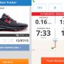 Phone screens of the new Under Armour smart shoe after uploading data #sportnext