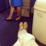 Enough room for both our legs on this flight...