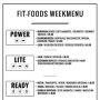 Het nieuwe @fitfoods.nl menu voor deze week! Vraag er naar bij de balie. #fitfoods #food #vondelgym #healthy