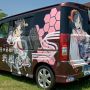 【第9回館林痛車ミーティング】霧島さんｷﾀ━━ヽ(ﾟ∀ﾟ )ﾉ━━!! 四角い車は痛車に最適っと...