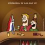 Koningsdag: de vlag gaat uit! #cartoon