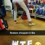 Covering my weak spots while shopping...