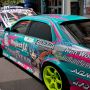 【オートジャンボリー2014】痛車の展示は前日に行われたのでこの日はほとんどいませんでしたがデモカー扱いのそれっぽいのなら何台か(ry