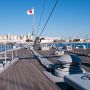 【三笠公園】そして国旗がはためく艦首甲板