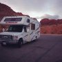 Still going strong with our mobile home ✌🏼️🚐 #redrockcanyon #nevada #adventure #happycampers #elmonte #rv #onourway #campgrounds #koa #kamping #drivingaround #california #roadtrip #honeymoon #thomsabine