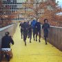 The running crew with the new Gyakusou x Nike running collection #shoot #luchtsingel #rotterdam #run2dayrotterdam #run2daynederland #nike #runners #gyakusou #running