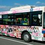 【大洗ガルパン痛車道コンテスト】大洗の街中を走るガルパンラッピングバス デカい痛車にしか見えんｗｗｗｗｗｗ