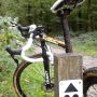 Back for a ride on the local mtb lap; playground with the cx bike... :-)