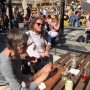 Met gijsbregt en Hester (en Julia) bij de Biergarten. 