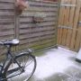 Dit was toen t net begon te sneeuwen, nu ligt er wel meer @marnixh @Deechtesuperbij
