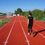 Great interval training of 10x 400m with 200m rest in the sun🤘🏼 #keepthebodyandmindfit #running #vorstil