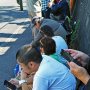 【厚木基地日米親善春まつり2016】ある程度予想はしていたけど朝8時前に着いた時には入場を待つ人達の待機列が正門ゲートから2キロ近く延びていた...(ﾟ∀ﾟ)汗 ※開門は10時 こいつら何時から並んでんだよｗ 