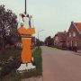 Neighbours have been busy... Homerace this saturday and they made me some extra motivation along the road. #Rabobank7DorpenOmloop #MVfestival #Babyloniënbroek #gettingready