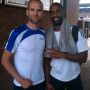 Op de foto met mijn nieuwe beste vriend @TysonGayDaily. Leuke gasten, explosief trainingsgroepje..