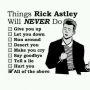 Rick Astley in lunchbox 1 vandaag! 