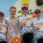 Nice that the podium girl wanted to meet our podium fashion... :-) #Rabobank @achtvanchaam #aandeelinelkaar
