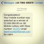 Must be my lucky day! I also inherited millions from an unknown relative!