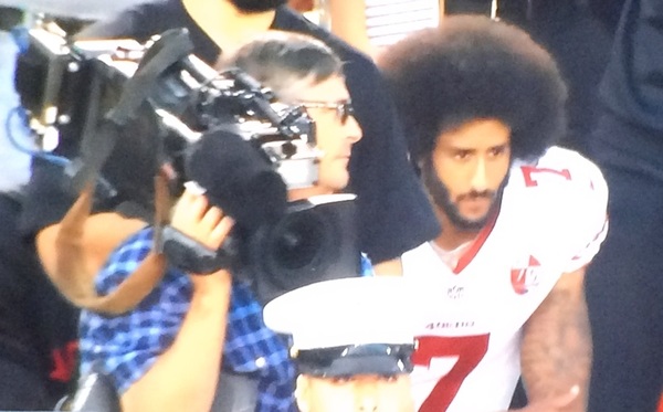 Colin Kaepernick Sits Alone in National Anthem Protest http://sportstechie.net/colin-kaepernick-destined-to-seat-alone-in-national-anthem-protest/ #nfl #49ers #usa