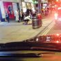 Some beggar making sand castles in Oxford Street, and I thought I had see it all.