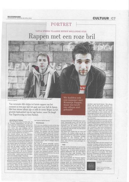 Ik werd geïnterviewd door De Standaard over @SAFI_015 & @SPtotdeJ #safispreej