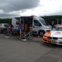 Liesbet de Vocht getting ready for Belgian Championship Time Trial. 