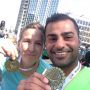 Onze @omidsol rende vandaag de #marathon van Rotterdam, voor het goede doel Metakids. Trots op je, Omid!