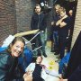 Gezellig zo een moord in de ochtend in een steeg! Binnenkort in #odds de serie!!! Fijn dag vandaag!!! #tralala #wauw