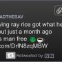 Real shit yall was just saying this nigga can beat yall TF up but ray rice got what he deserve smh yall crazy!✍