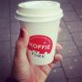 On my way to a meeting. Nothing better than a cup coffee in the morning. #latte #soja #new for #workday #pr #rotterdam