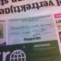 Een zeer getalenteerde dichter(es?) liet dit ontroerende stukje poëzie voor me achter in de @Metro. #happyrijm 