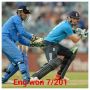 Eng beat India chsaef d score as 7/201