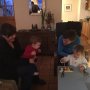 Simon en Robin op de xylofoon