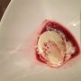 Bijzonder dessert! Schimmelkaas ijs met een port siroop! #echtlekker!