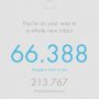 Ik sta ik een wachtrij, gelukkig veel bekende gezichten om me heen. Zoals @michellusthof, die op 66.387 staat… #mailbox 