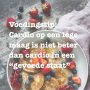 In verschillende onderzoeken is aangetoond dat “fasted cardio” niet meer calorieën verbrandt dan cardio in een “fed state”. Er is dus eigenlijk geen reden om “fasted cardio” te doen, tenzij dat zo uitkomt en voor jou goed werkt. Als je cardiotraining langer dan 70 minuten duurt is het echter wel verstandig om iets te hebben gegeten.

#voedingstip #cardio @nurdin_pattipilohy